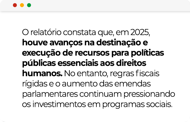 Card com destaque editorial sobre avanços e pressão fiscal.